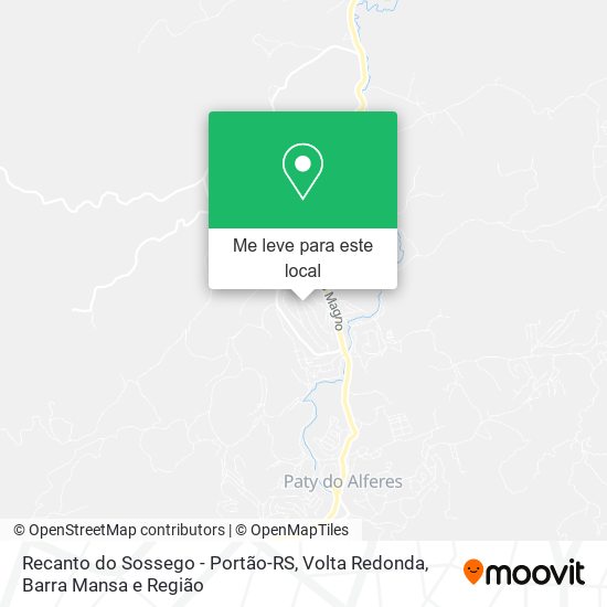 Recanto do Sossego - Portão-RS mapa