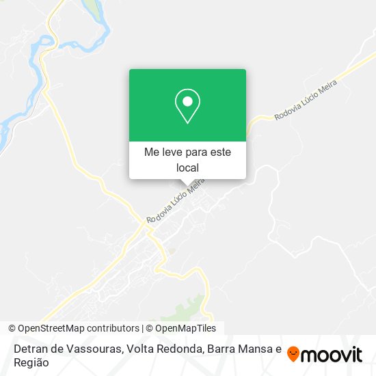 Detran de Vassouras mapa