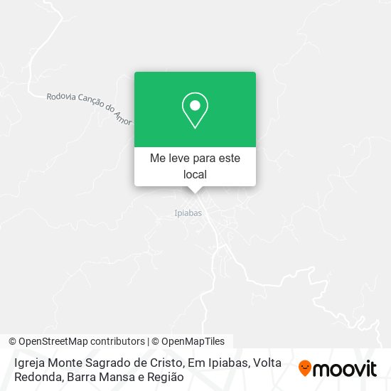 Igreja Monte Sagrado de Cristo, Em Ipiabas mapa