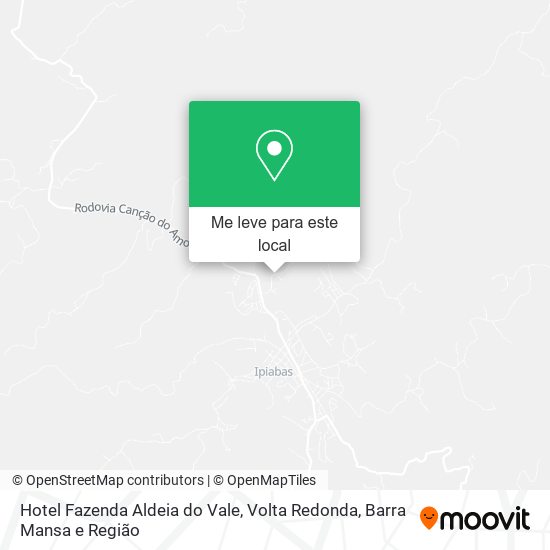 Hotel Fazenda Aldeia do Vale mapa