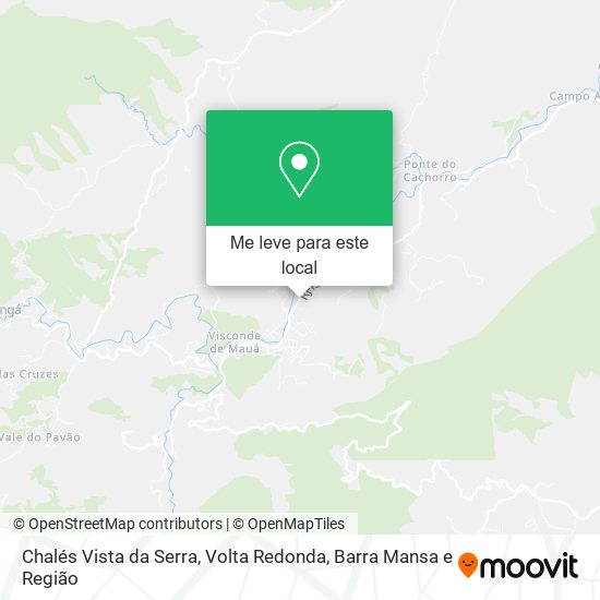 Chalés Vista da Serra mapa