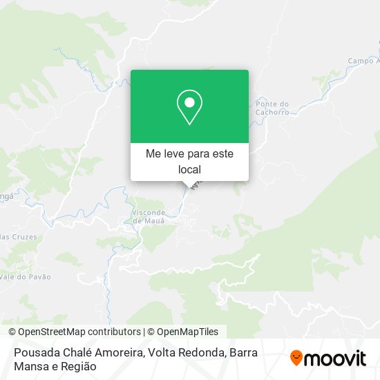 Pousada Chalé Amoreira mapa