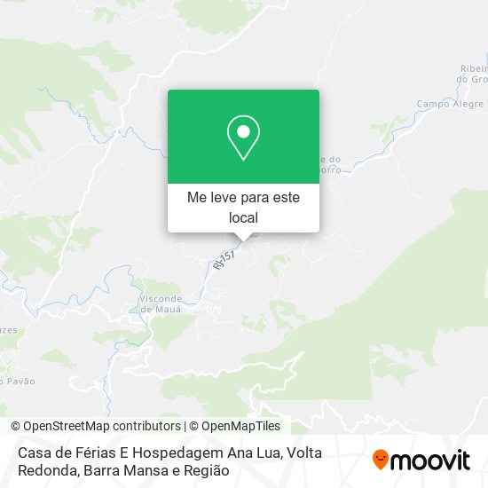 Casa de Férias E Hospedagem Ana Lua mapa