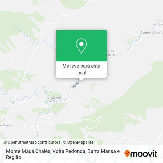 Monte Mauá Chalés mapa