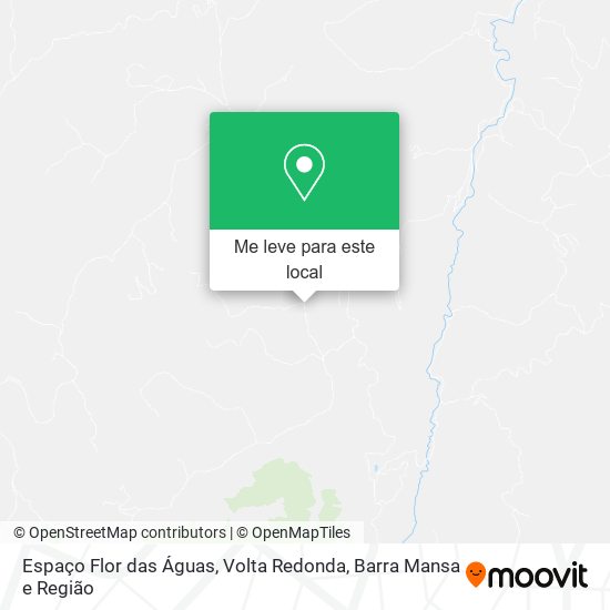 Espaço Flor das Águas mapa