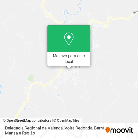 Delegacia Regional de Valenca mapa
