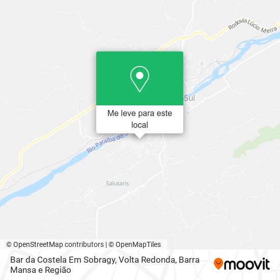 Bar da Costela Em Sobragy mapa