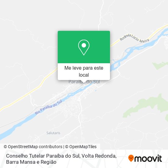 Conselho Tutelar Paraíba do Sul mapa