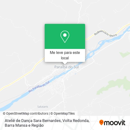 Ateliê de Dança Sara Bernardes mapa