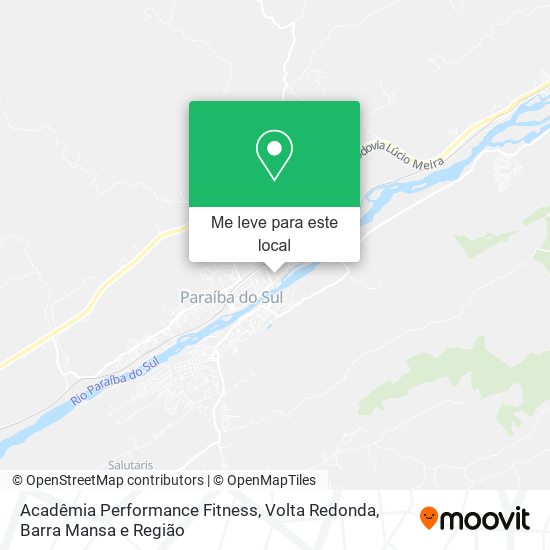 Acadêmia Performance Fitness mapa
