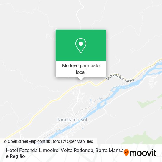 Hotel Fazenda Limoeiro mapa