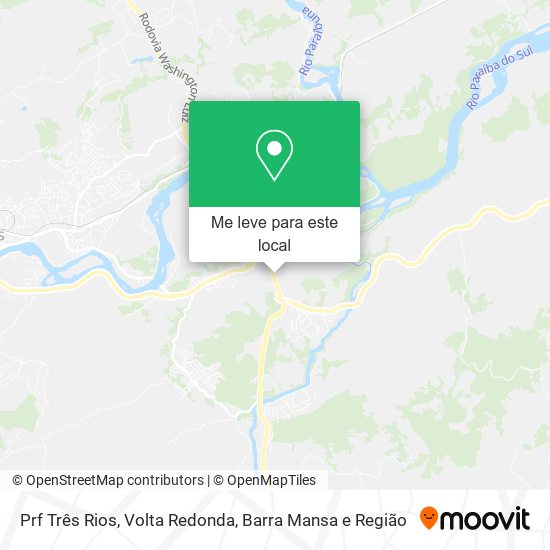 Prf Três Rios mapa
