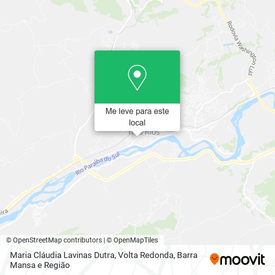 Maria Cláudia Lavinas Dutra mapa