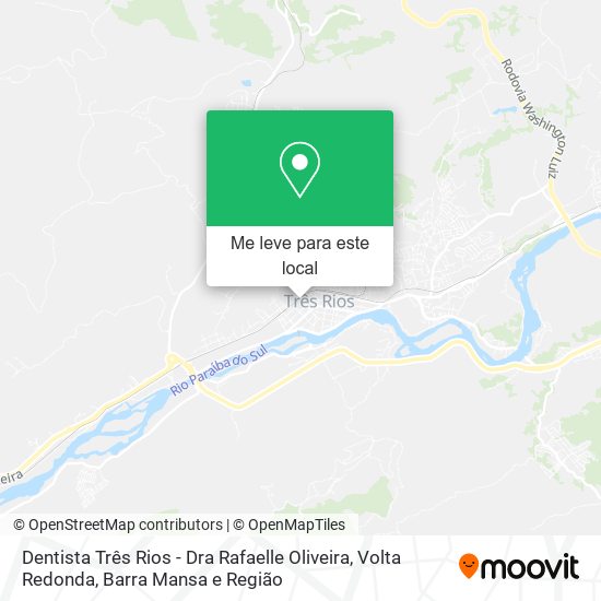 Dentista Três Rios - Dra Rafaelle Oliveira mapa
