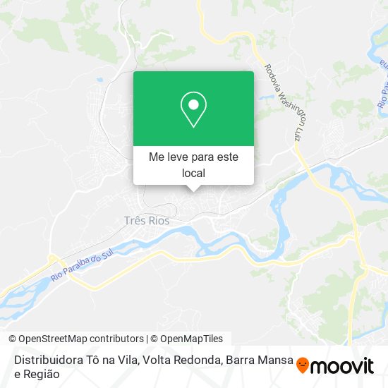 Distribuidora Tô na Vila mapa