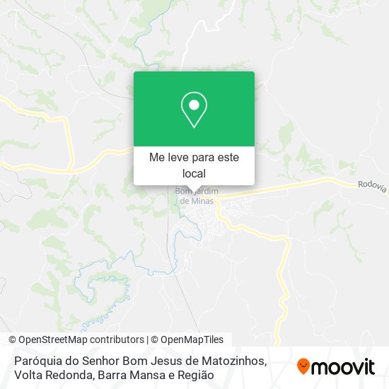 Paróquia do Senhor Bom Jesus de Matozinhos mapa