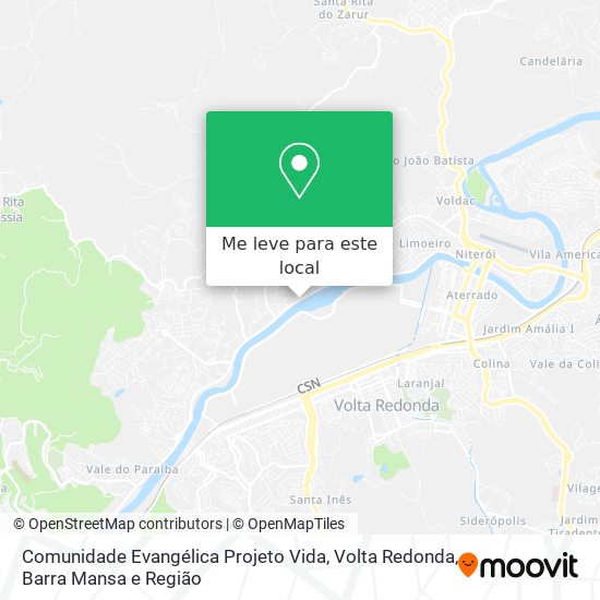 Comunidade Evangélica Projeto Vida mapa