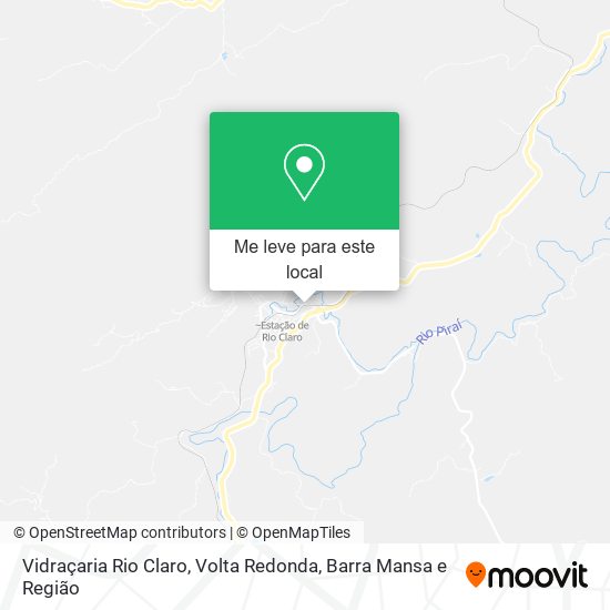 Vidraçaria Rio Claro mapa