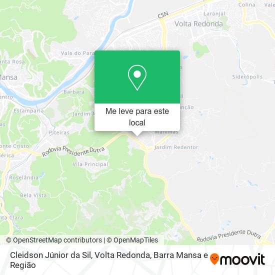 Cleidson Júnior da Sil mapa