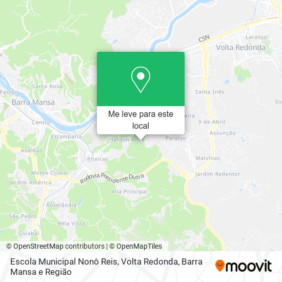 Escola Municipal Nonô Reis mapa