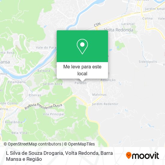 L Silva de Souza Drogaria mapa