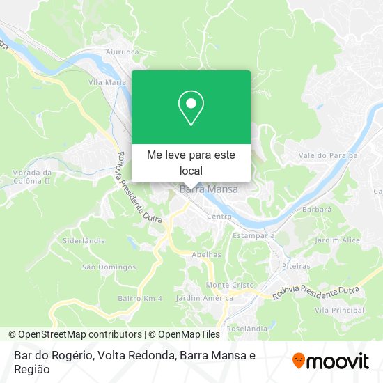 Bar do Rogério mapa