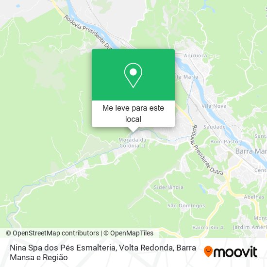 Nina Spa dos Pés Esmalteria mapa
