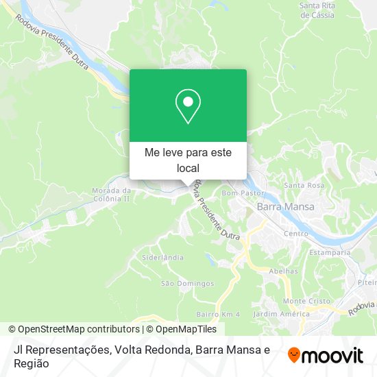Jl Representações mapa