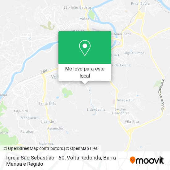 Igreja São Sebastião - 60 mapa