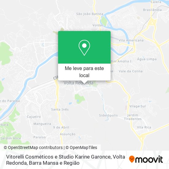Vitorelli Cosméticos e Studio Karine Garonce mapa