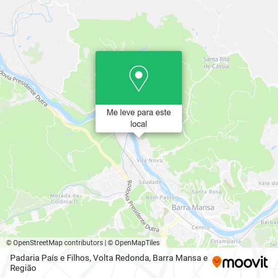 Padaria País e Filhos mapa