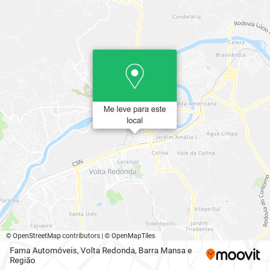 Fama Automóveis mapa