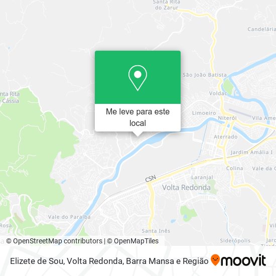 Elizete de Sou mapa