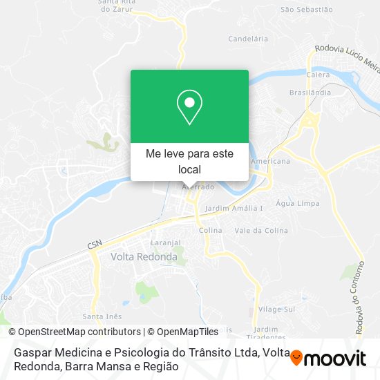 Gaspar Medicina e Psicologia do Trânsito Ltda mapa