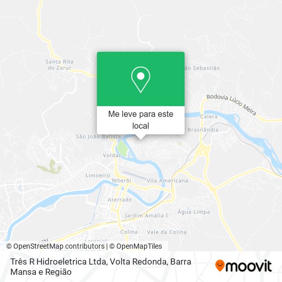 Três R Hidroeletrica Ltda mapa