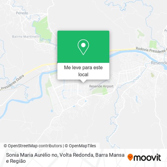 Sonia Maria Aurélio no mapa