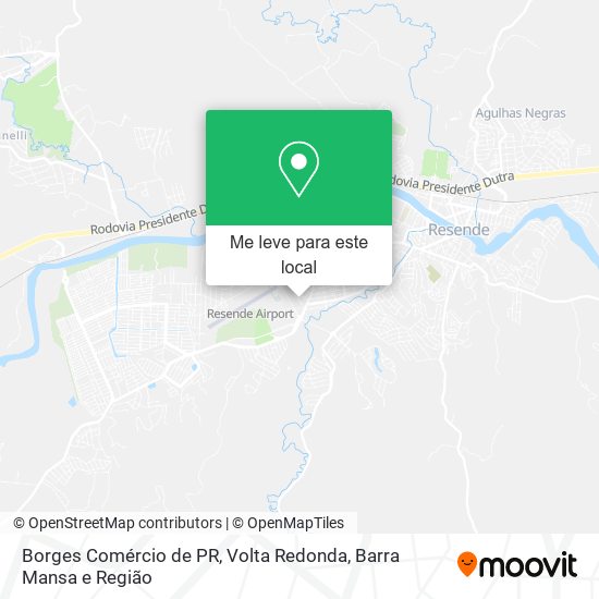 Borges Comércio de PR mapa