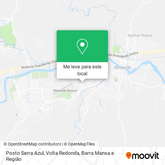 Posto Serra Azul mapa