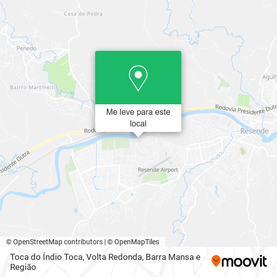Toca do Índio Toca mapa