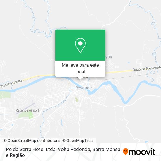 Pé da Serra Hotel Ltda mapa