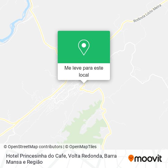 Hotel Princesinha do Cafe mapa