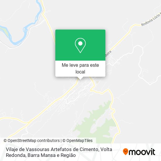 Vilaje de Vassouras Artefatos de Cimento mapa