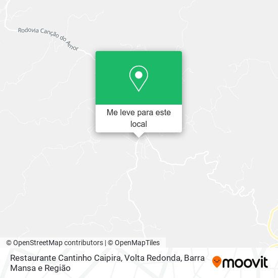 Restaurante Cantinho Caipira mapa