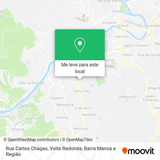 Rua Carlos Chagas mapa
