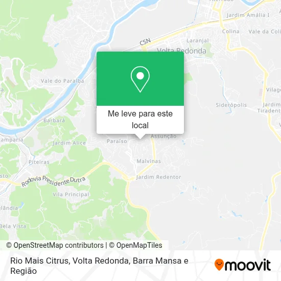 Rio Mais Citrus mapa