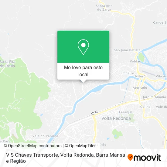 V S Chaves Transporte mapa