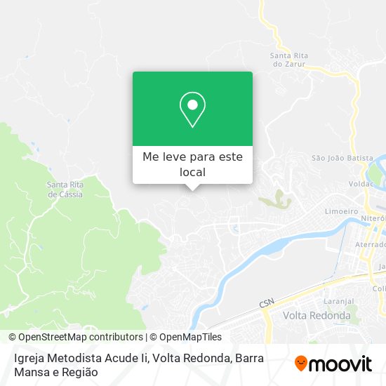 Igreja Metodista Acude Ii mapa