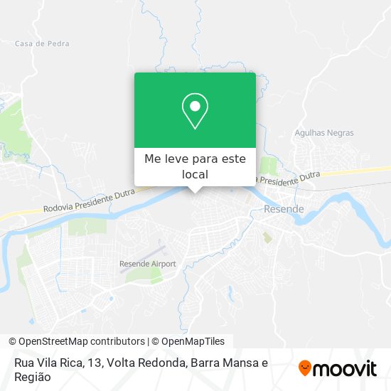 Rua Vila Rica, 13 mapa