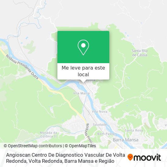 Angioscan Centro De Diagnostico Vascular De Volta Redonda mapa