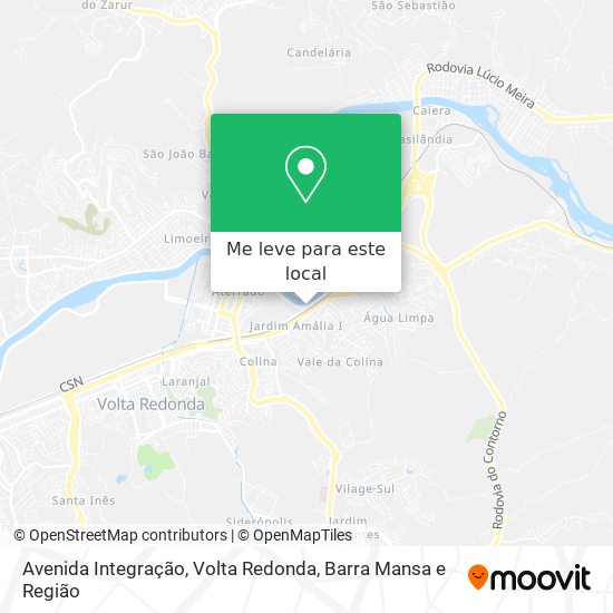 Avenida Integração mapa